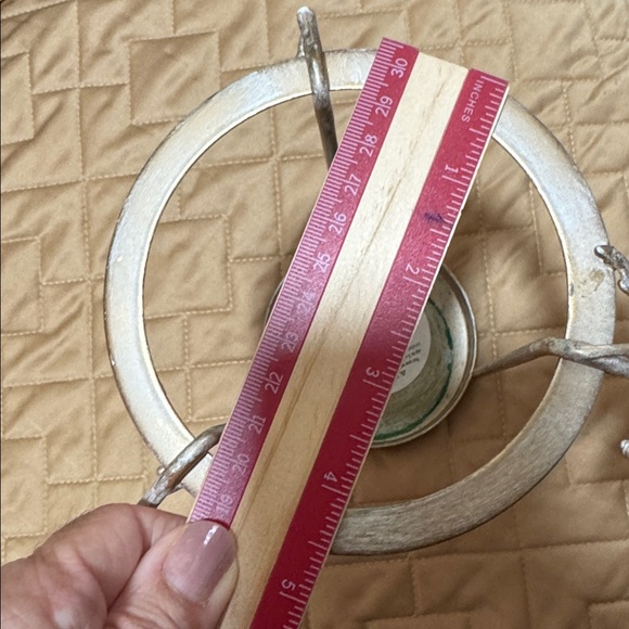 PIER 1. Glass Pumpkin With Removable Metal Pillar Candle Holder. - Picture 7 of 8